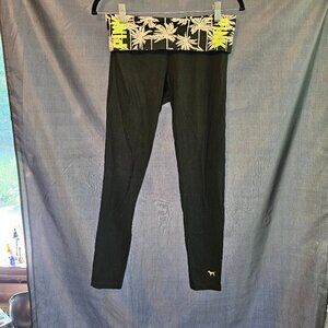 Victoria's Secret Pink Yoga fold over waistband leggings. Size S